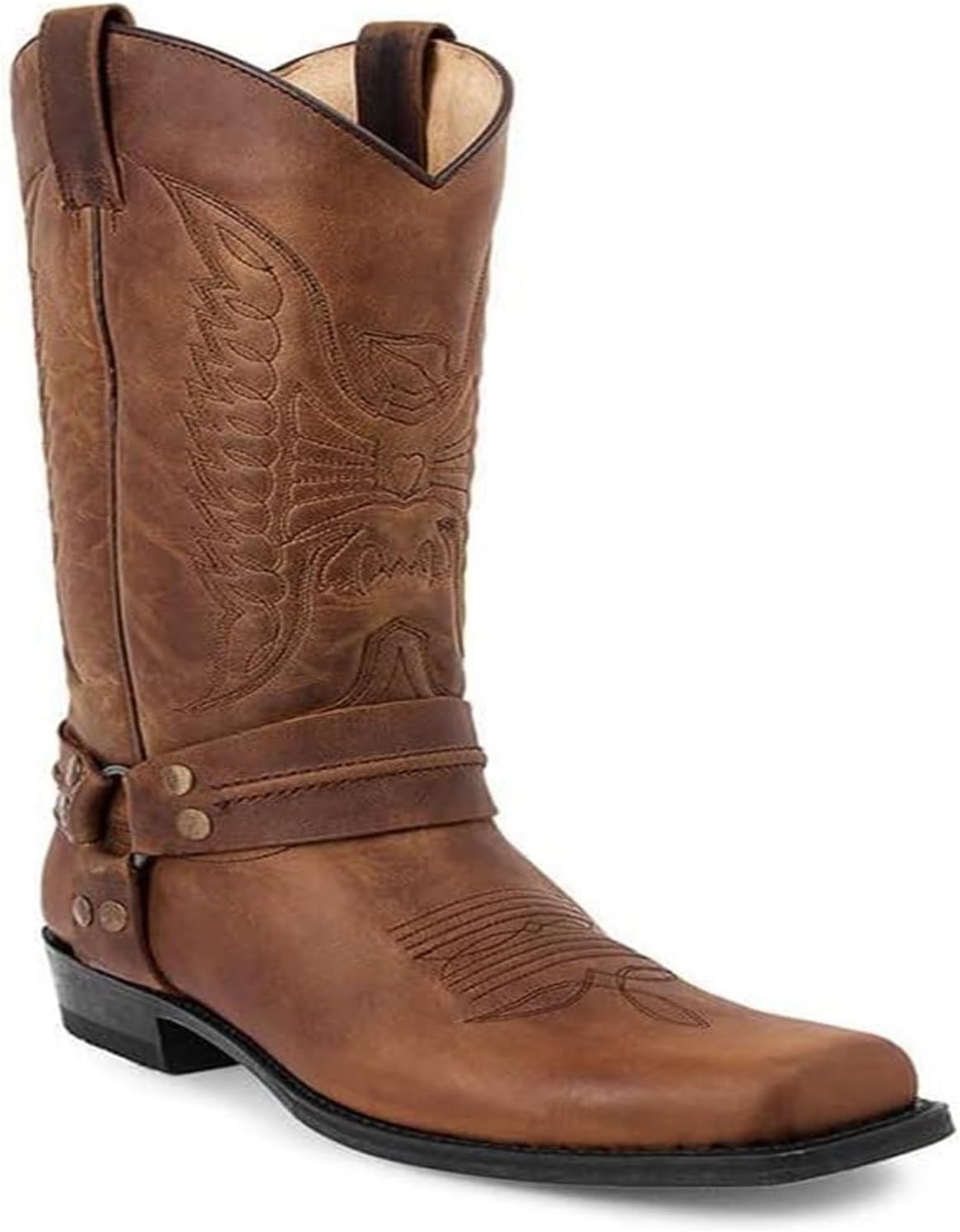 Мужские винтажные ковбойские сапоги в западном стиле, квадратный носок, массивный каблук, средняя голень, противоскользящие, прочные сапоги, удобные мужские плоские сапоги, мужские охотничьи западные сапоги Generic, коричневый
Мужские винтажные ковбойские сапоги в западном стиле, квадратный носок, массивный каблук, средняя голень, противоскользящие, прочные сапоги, удобные мужские плоские сапоги, мужские охотничьи западные сапоги Generic, коричневый