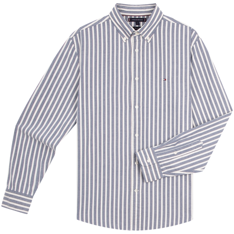 Tommy Hilfiger Рубашка Men's Gray Blue White Stripes 0A4
Tommy Hilfiger Рубашка Men's Gray Blue White Stripes 0A4