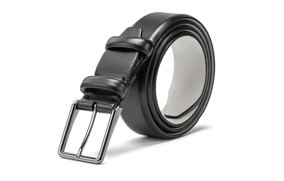 Ecco Кожаный ремень с металлической пряжкой-застёжкой мужской чёрный шириной 3.5 см, Black 
Ecco Кожаный ремень с металлической пряжкой-застёжкой мужской чёрный шириной 3.5 см, Black