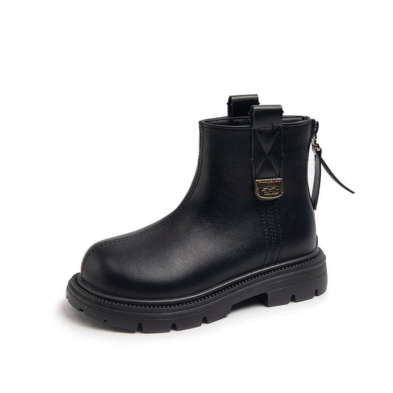 Устойчивые к скольжению и истиранию детские ботинки из кожи KINDDOG, черный
Устойчивые к скольжению и истиранию детские ботинки из кожи KINDDOG, черный