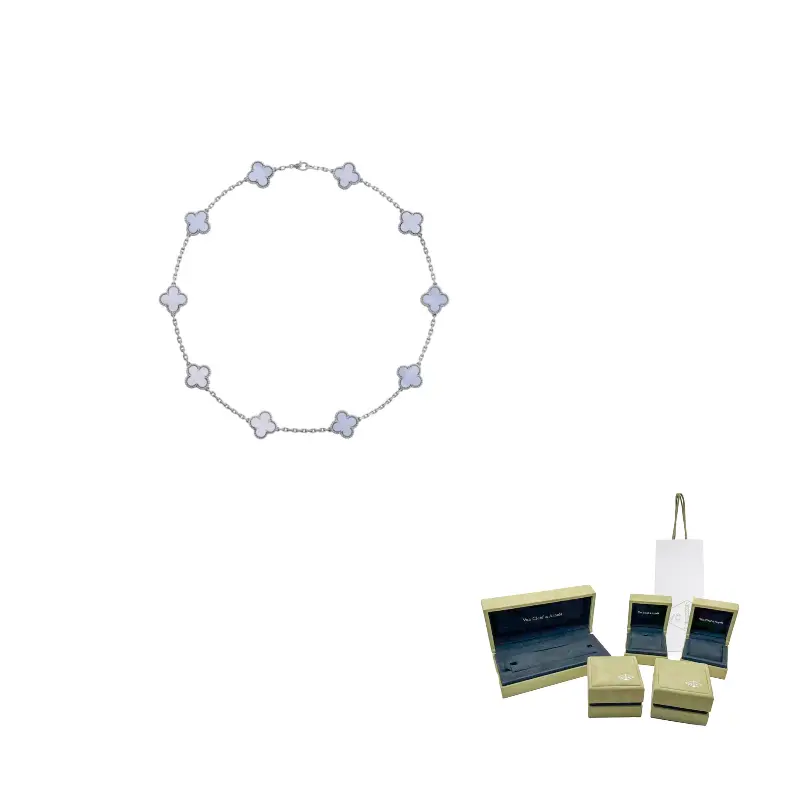 Van Cleef & Arpels Белое золото, карат, халцедоновое ожерелье для женщин
Van Cleef & Arpels Белое золото, карат, халцедоновое ожерелье для женщин