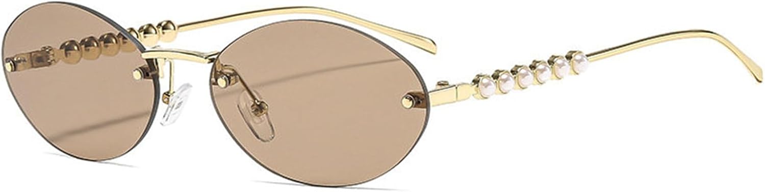 Солнцезащитные очки Willochra Retro Small Oval для женщин, жемчужная оправа без оправы, металлическая рама, черные солнцезащитные очки с защитой от УФ-излучения UV400, C4
Солнцезащитные очки Willochra Retro Small Oval для женщин, жемчужная оправа без оправы, металлическая рама, черные солнцезащитные очки с защитой от УФ-излучения UV400, C4