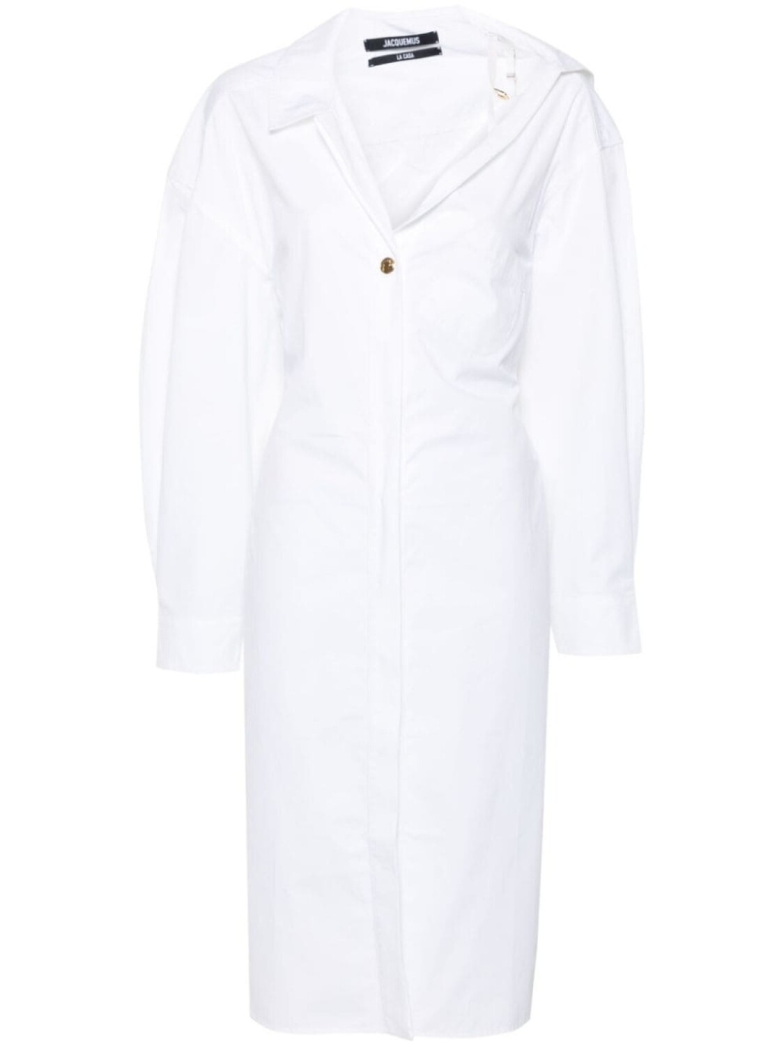 Jacquemus платье La Robe Chemise, белый
Jacquemus платье La Robe Chemise, белый