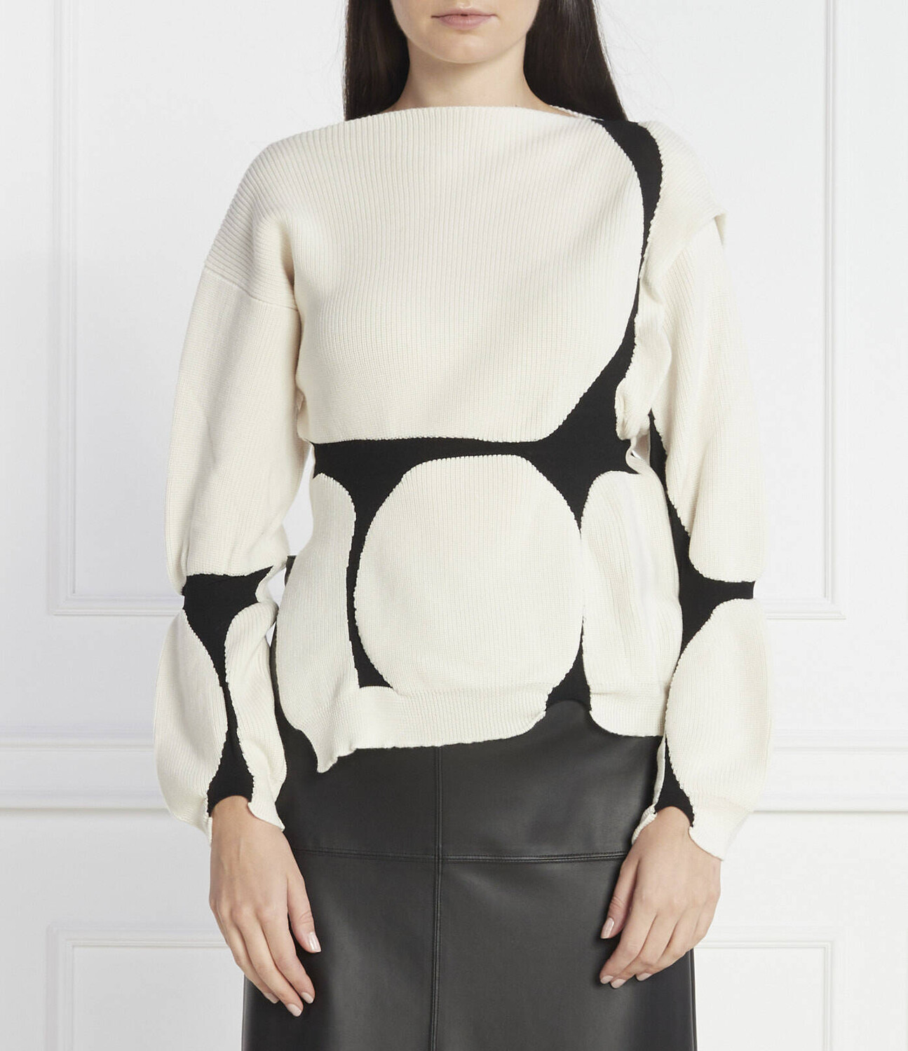 Свитер из шерсти Liviana Conti, кремовый 
Свитер из шерсти Liviana Conti, кремовый