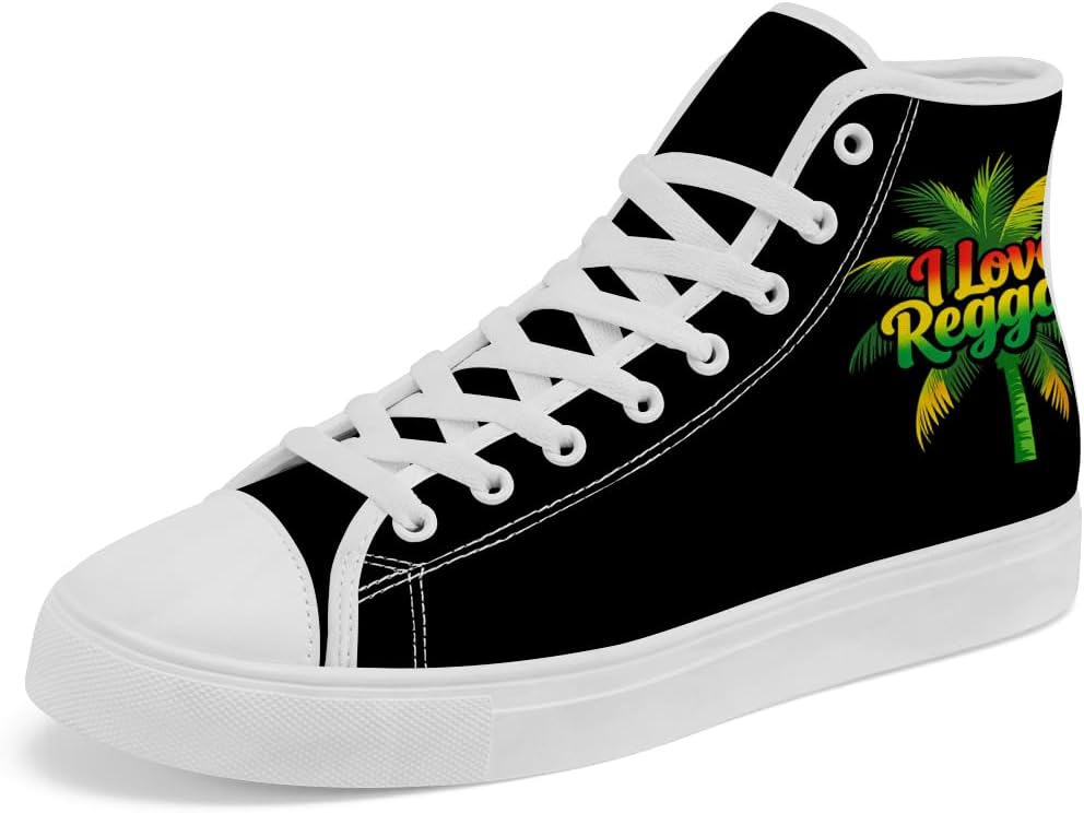 Высокие кеды Rasta из ткани для мужчин и женщин, ямайские высокие кроссовки на шнуровке, повседневная обувь, подарок для папы и мамы Chebing, черный
Высокие кеды Rasta из ткани для мужчин и женщин, ямайские высокие кроссовки на шнуровке, повседневная обувь, подарок для папы и мамы Chebing, черный