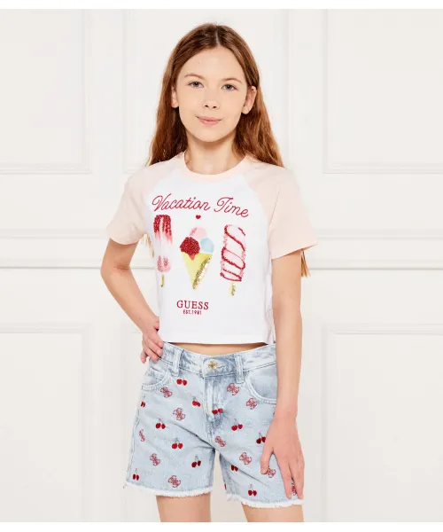 Футболка Cropped fit Guess, белый
Футболка Cropped fit Guess, белый