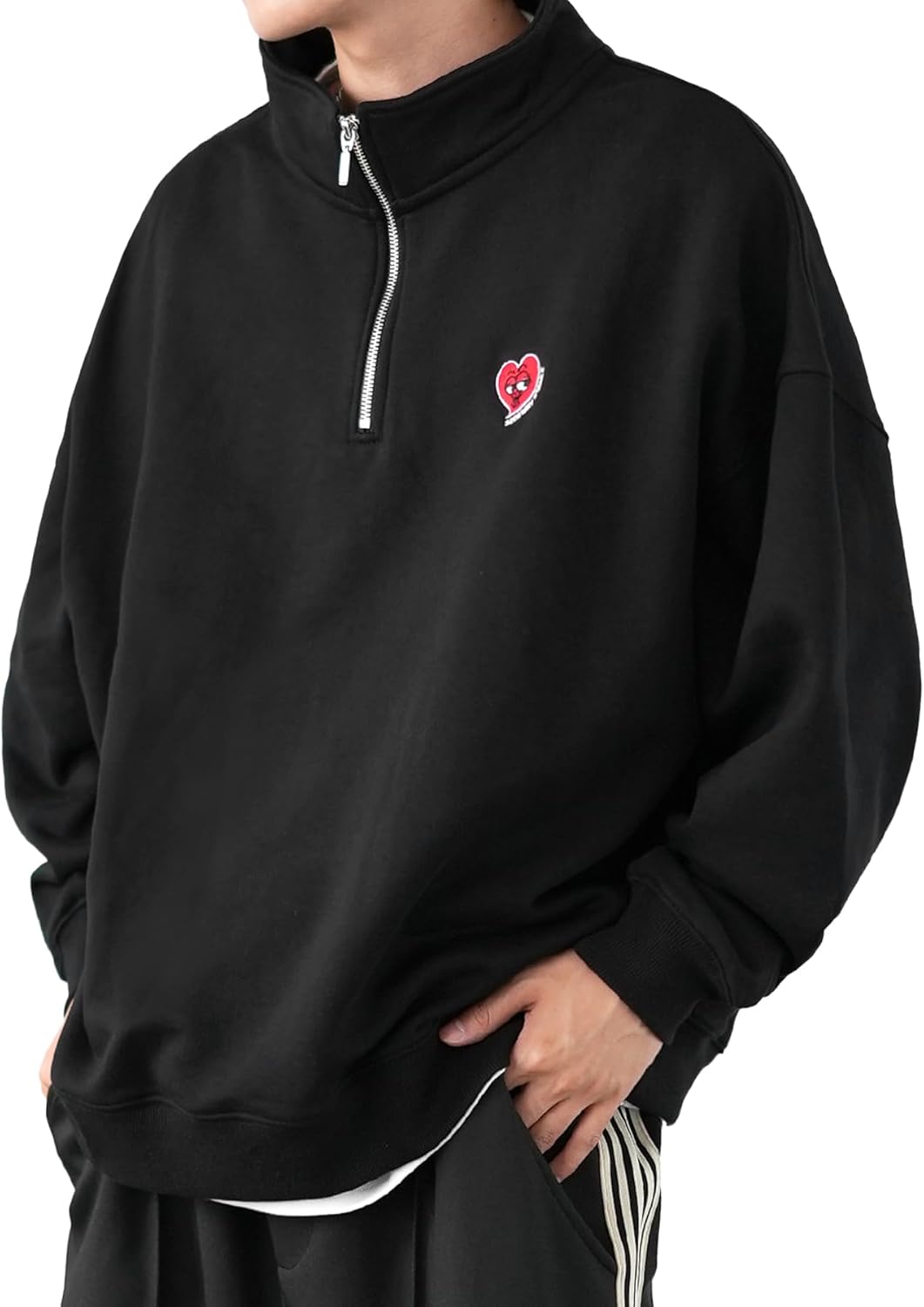 Мужская толстовка Inprobe 70220 (SIDEWAY STANCE) с вышивкой, флисовая, на молнии до середины груди Improves, черный
Мужская толстовка Inprobe 70220 (SIDEWAY STANCE) с вышивкой, флисовая, на молнии до середины груди Improves, черный