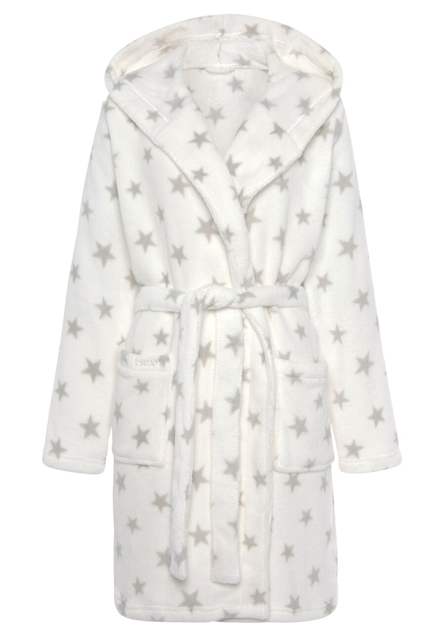 Короткий халат LASCANA, белый
Короткий халат LASCANA, белый