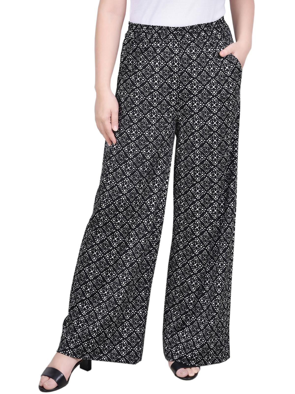 Женские широкие брюки Petites Woven Polyester NY Collection, цвет black-white geometric
Женские широкие брюки Petites Woven Polyester NY Collection, цвет black-white geometric