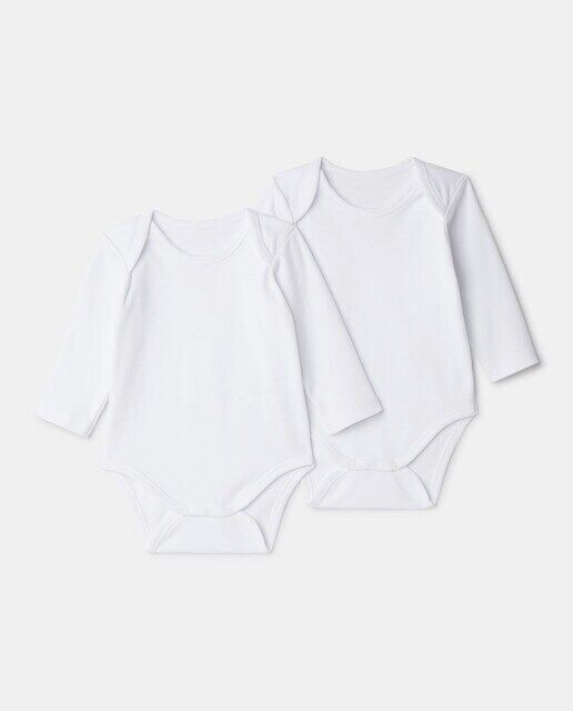 В упаковке 2 детских боди с длинными рукавами Cotton Juice, белый
В упаковке 2 детских боди с длинными рукавами Cotton Juice, белый