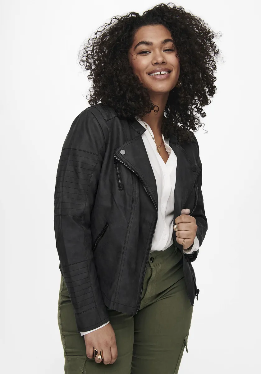 Only Carmakomaкуртка из искусственной кожи "Авана" с байкерскими деталями, черный
Only Carmakomaкуртка из искусственной кожи "Авана" с байкерскими деталями, черный