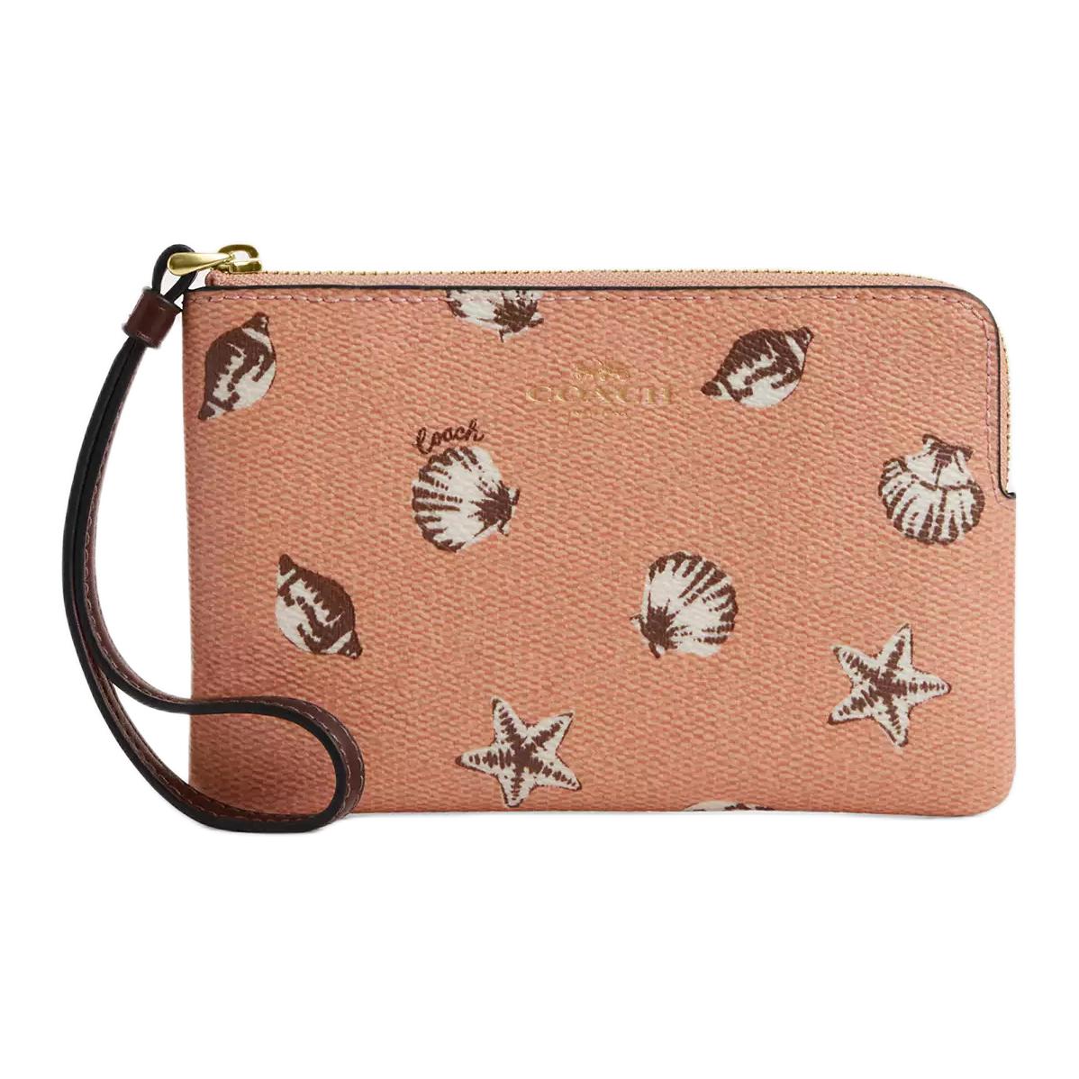 COACH Мини-клатч на запястье с угловой молнией из лакированного полотна женский Maple
COACH Мини-клатч на запястье с угловой молнией из лакированного полотна женский Maple