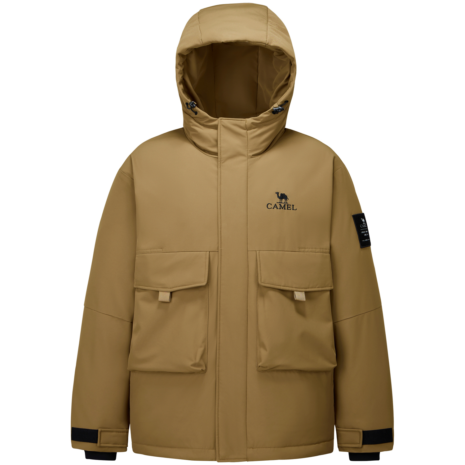 CAMEL Однотонная уличная куртка с нагрудными карманами водоотталкивающая термостойкая ветрозащитная утепленная пуховая с капюшоном унисекс, Papaya Brown
CAMEL Однотонная уличная куртка с нагрудными карманами водоотталкивающая термостойкая ветрозащитная утепленная пуховая с капюшоном унисекс, Papaya Brown