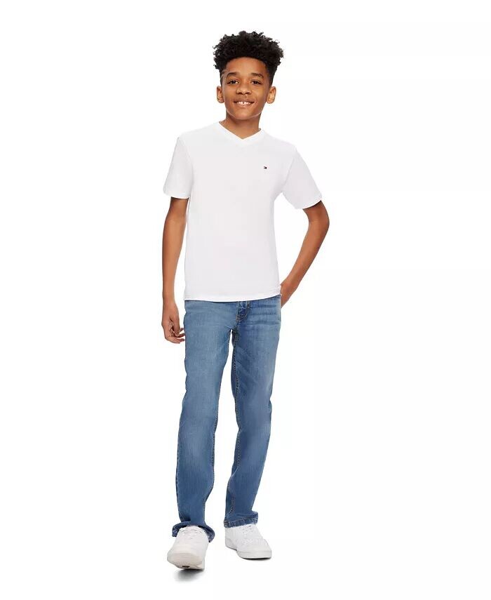 Футболка Big Boys' Solid с вышитым логотипом и V-образным вырезом Tommy Hilfiger, белый
Футболка Big Boys' Solid с вышитым логотипом и V-образным вырезом Tommy Hilfiger, белый