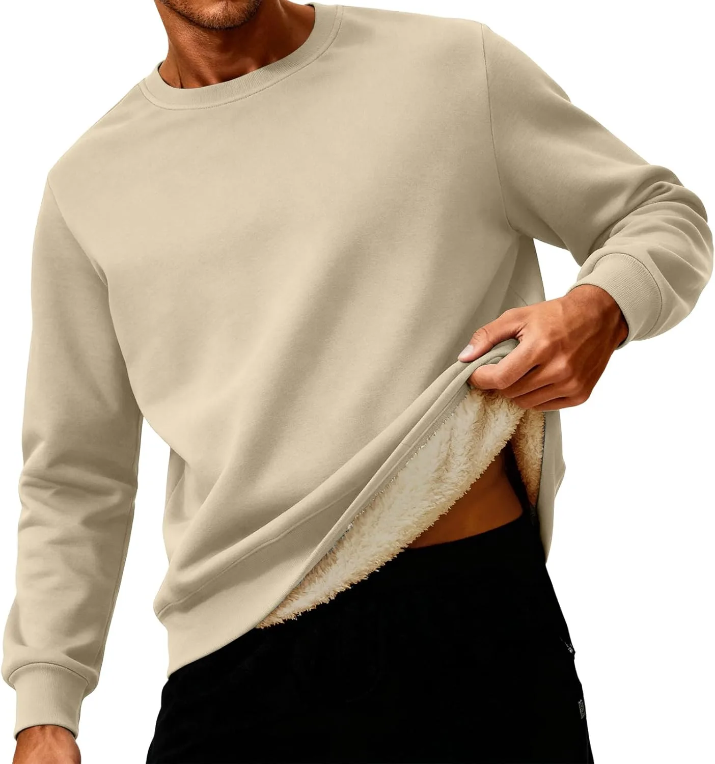 Мужской свитшот с воротником-стойкой, утепленный флисом hayudier
Мужской свитшот с воротником-стойкой, утепленный флисом hayudier