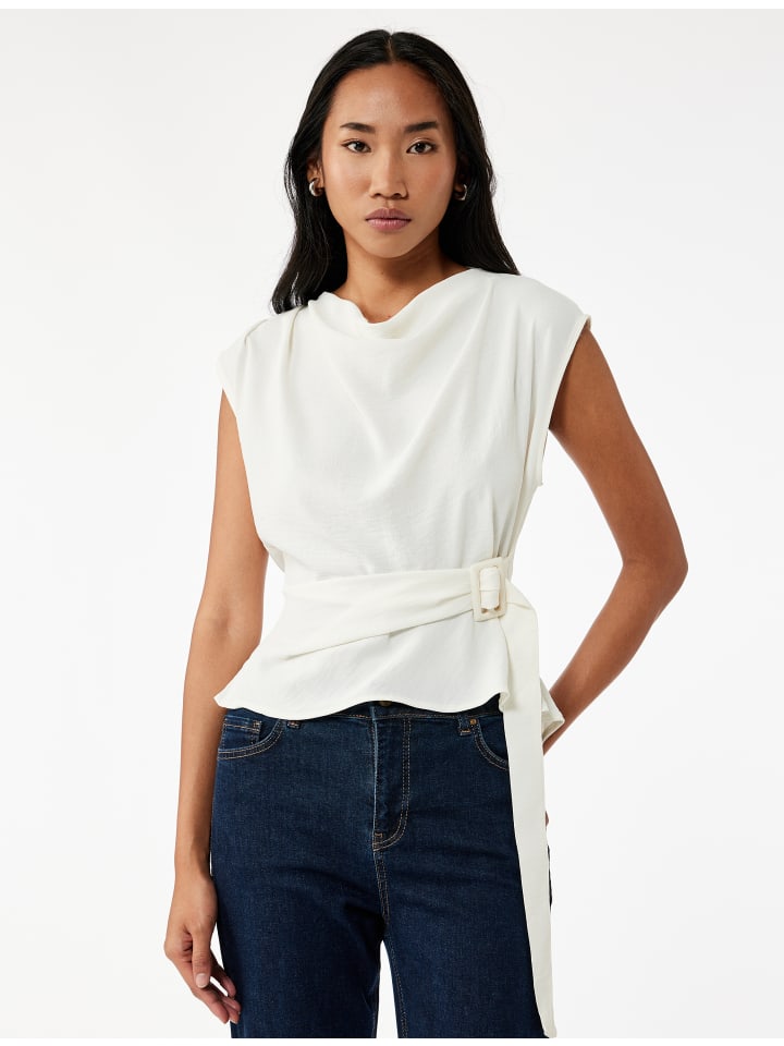 Блузка SS серо-белого цвета KOTON
Блузка SS серо-белого цвета KOTON