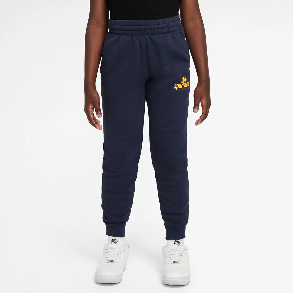 Детские флисовые брюки Nike Sportswear Club, темно-синий 
Детские флисовые брюки Nike Sportswear Club, темно-синий