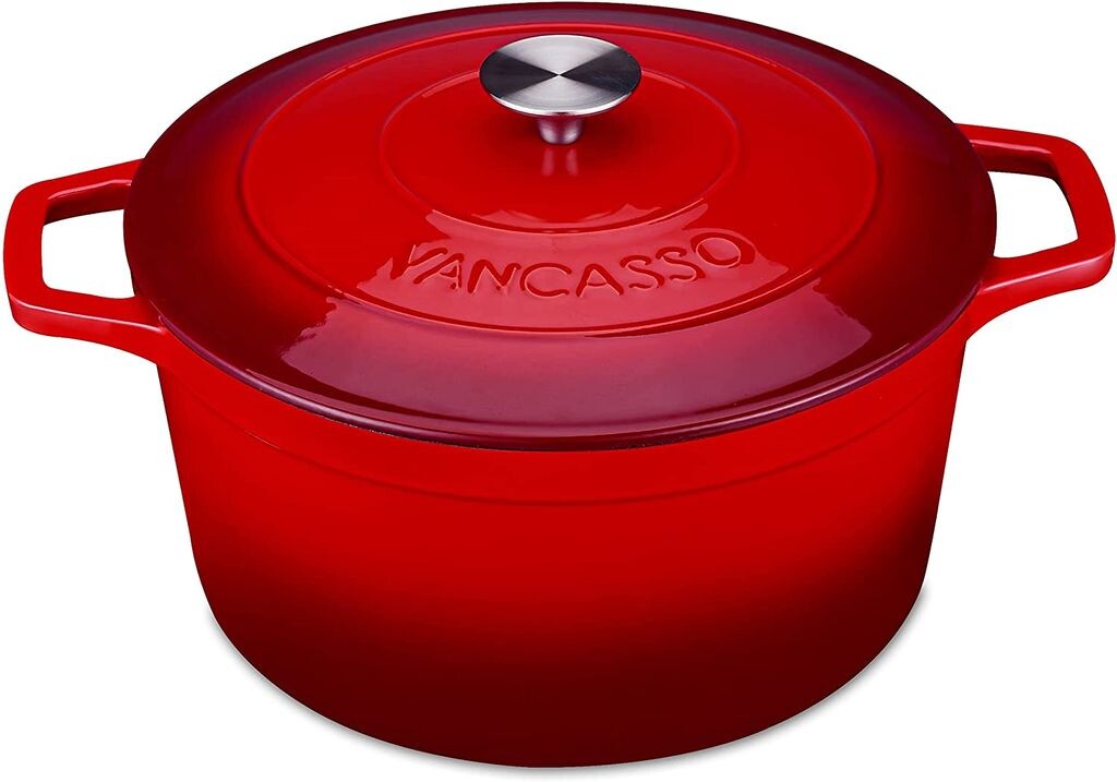 Чугунная кастрюля vancasso, жаровня с крышкой и ручками, эмалированное покрытие, кастрюля, кастрюля, литая жаровня, 3л
Чугунная кастрюля vancasso, жаровня с крышкой и ручками, эмалированное покрытие, кастрюля, кастрюля, литая жаровня, 3л