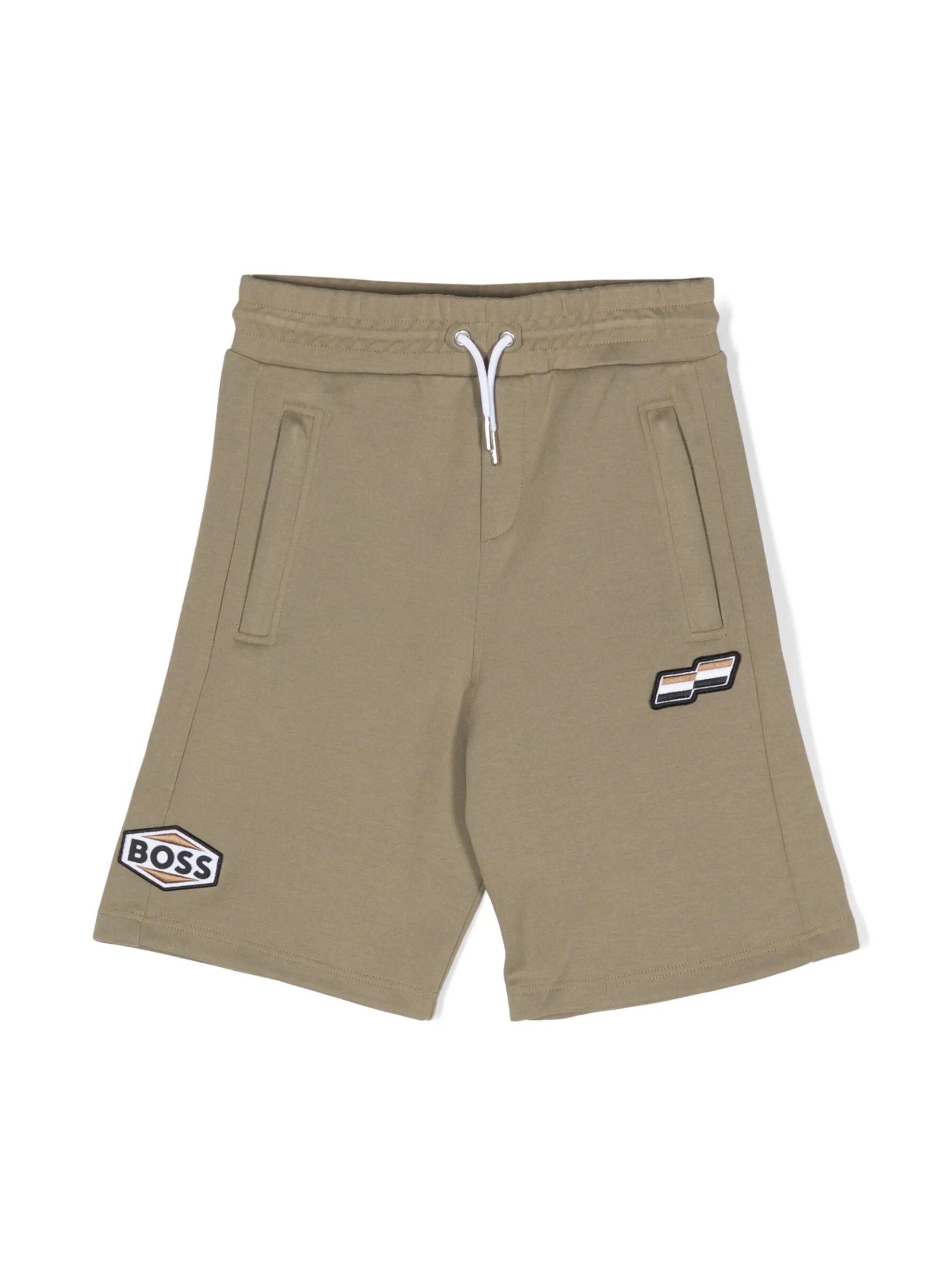 Шорты с кулиской и нашивкой-логотипом Boss Kidswear, зеленый
Шорты с кулиской и нашивкой-логотипом Boss Kidswear, зеленый