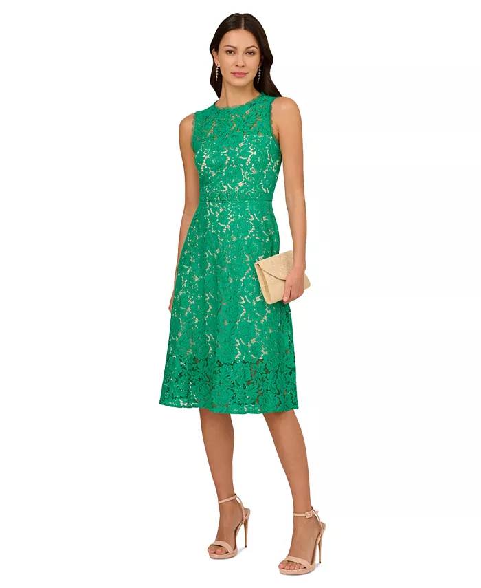 Женское кружевное миди-платье без рукавов Adrianna Papell, зеленый
Женское кружевное миди-платье без рукавов Adrianna Papell, зеленый