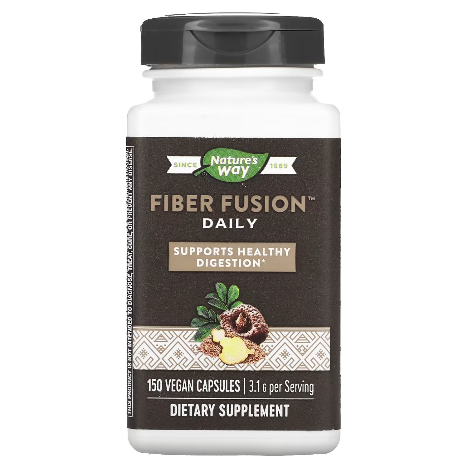 Добавка Nature's Way Fiber Fusion Daily, 150 веганских капсул
Добавка Nature's Way Fiber Fusion Daily, 150 веганских капсул