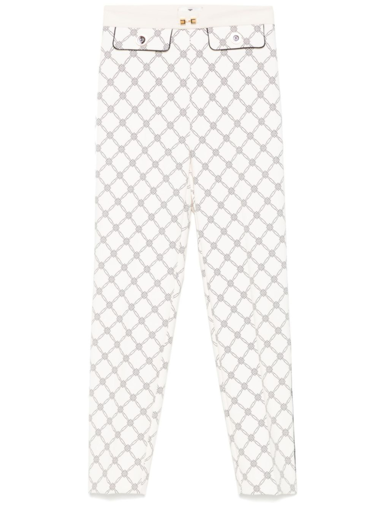 Elisabetta Franchi креповые брюки с принтом, нейтральный цвет
Elisabetta Franchi креповые брюки с принтом, нейтральный цвет