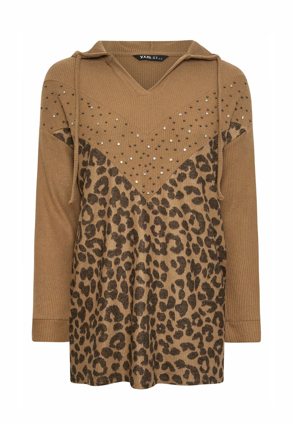 Толстовка с капюшоном EMBELLISHED Yours Clothing, коричневый
Толстовка с капюшоном EMBELLISHED Yours Clothing, коричневый