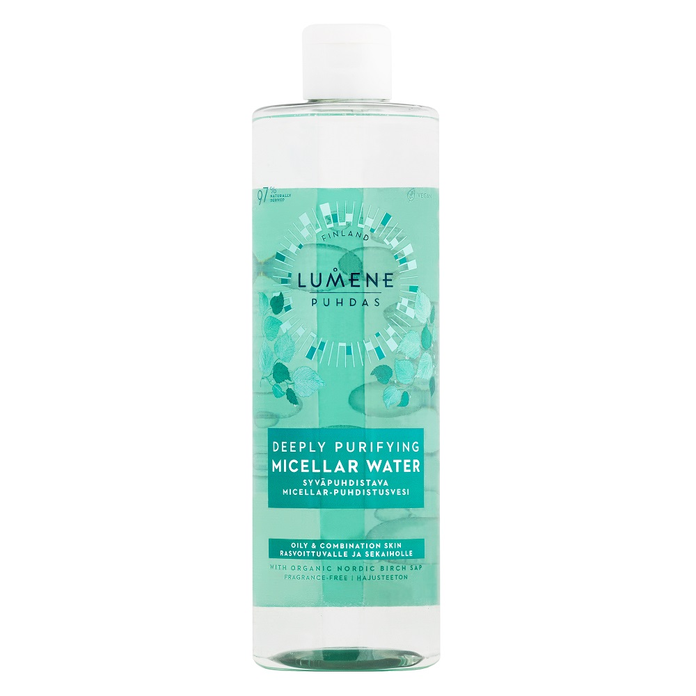 Глубоко очищающая мицеллярная вода puhdas deeply purifying micellar water Lumene, 400 мл
Глубоко очищающая мицеллярная вода puhdas deeply purifying micellar water Lumene, 400 мл
