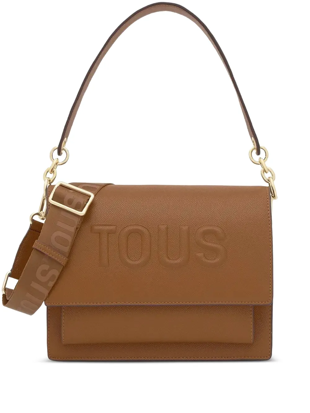 Маленькая сумка-тоут с тисненым логотипом TOUS, коричневый
Маленькая сумка-тоут с тисненым логотипом TOUS, коричневый