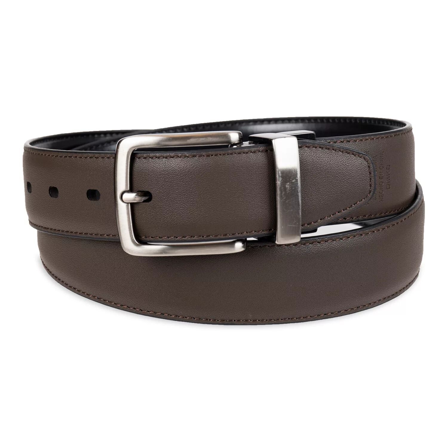 Мужской двусторонний кожаный ремень Dockers
Мужской двусторонний кожаный ремень Dockers