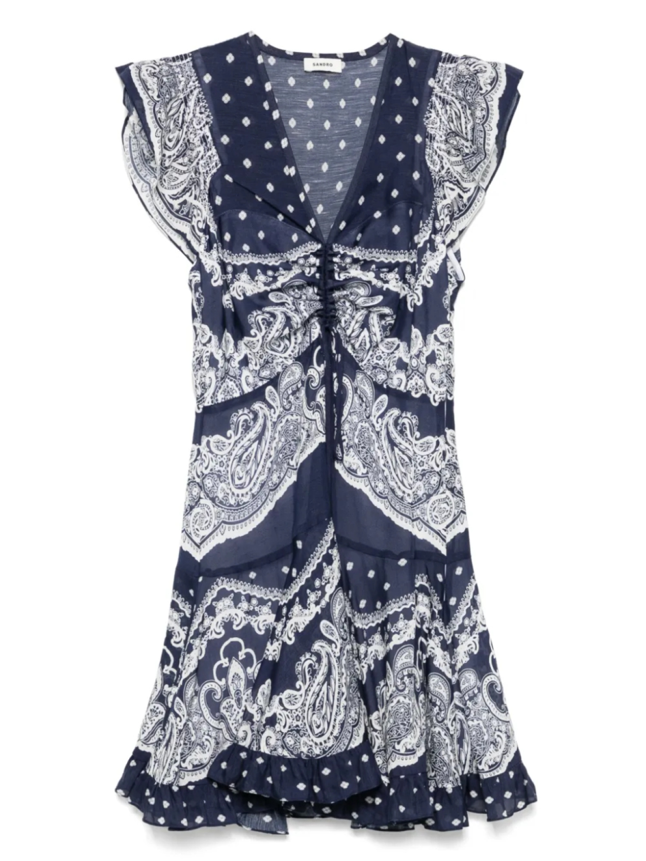 SANDRO платье мини с принтом пейсли, синий
SANDRO платье мини с принтом пейсли, синий