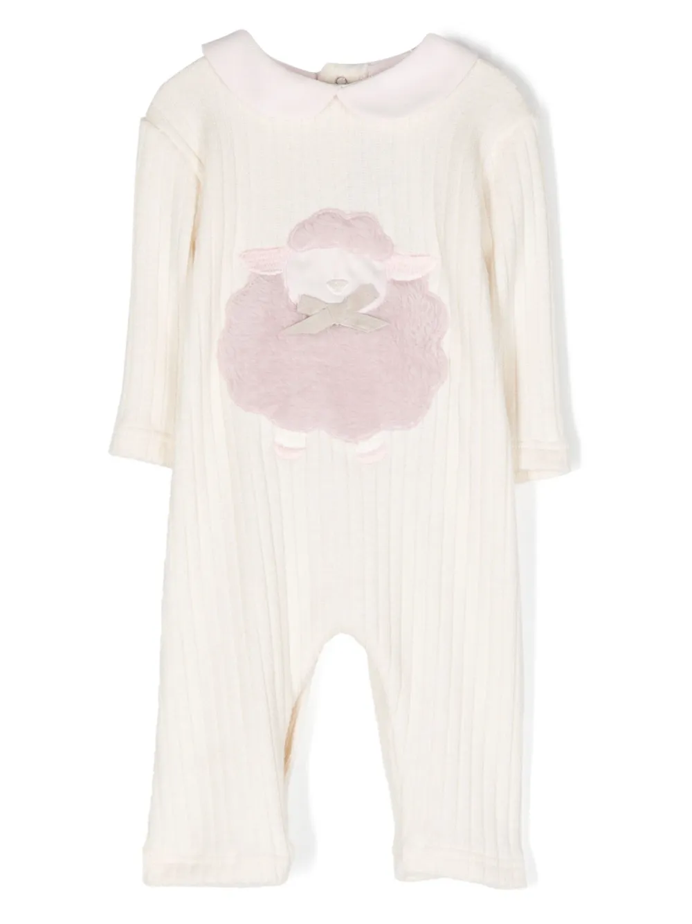 Комбинезон с вышивкой и отделкой в рубчик La Stupenderia, белый
Комбинезон с вышивкой и отделкой в рубчик La Stupenderia, белый