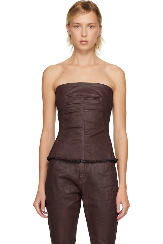 Rick Owens Drkshdw Бордовый бюстье из джинсовой ткани в стиле конкорданс
Rick Owens Drkshdw Бордовый бюстье из джинсовой ткани в стиле конкорданс