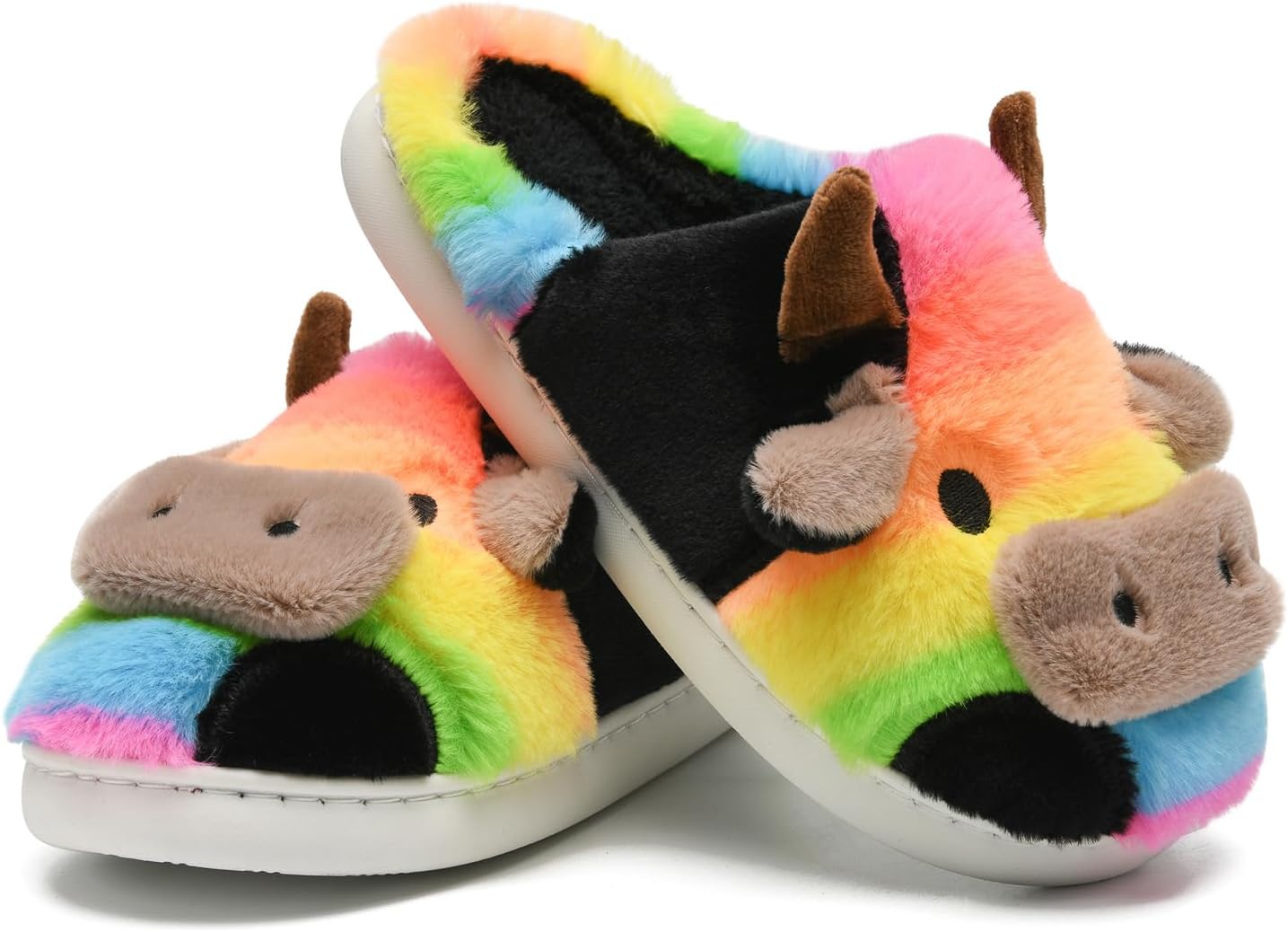 Домашние тапочки Sharllen Fuzzy Cow для детей, милые пушистые тапочки в виде коровы, детская обувь для девочек и мальчиков, мультяшные тапочки для дома, для использования внутри и на улице, Rainbow
Домашние тапочки Sharllen Fuzzy Cow для детей, милые пушистые тапочки в виде коровы, детская обувь для девочек и мальчиков, мультяшные тапочки для дома, для использования внутри и на улице, Rainbow