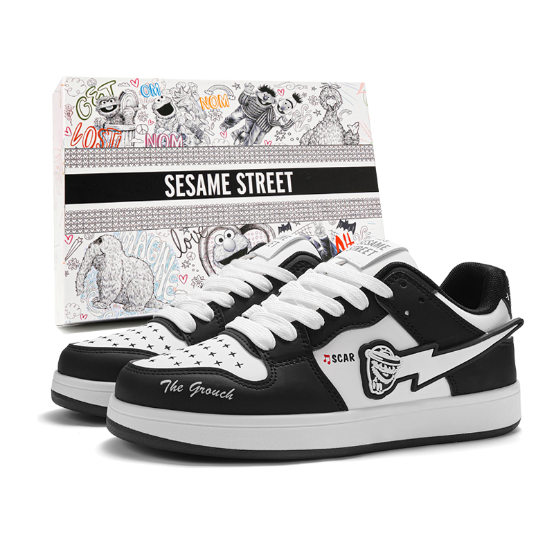 SESAME STREET Классические черно-белые унисекс скейтерские кеды с противоскользящей подошвой, устойчивые к истиранию, легкие, с низким верхом и функцией увеличения роста
SESAME STREET Классические черно-белые унисекс скейтерские кеды с противоскользящей подошвой, устойчивые к истиранию, легкие, с низким верхом и функцией увеличения роста