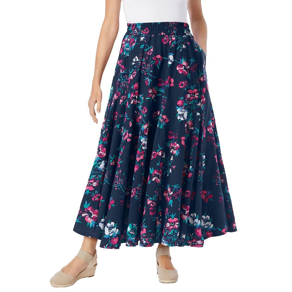 Женщина в женской трикотажной юбке больших размеров Woman Within, цвет Navy Painterly Floral
Женщина в женской трикотажной юбке больших размеров Woman Within, цвет Navy Painterly Floral
