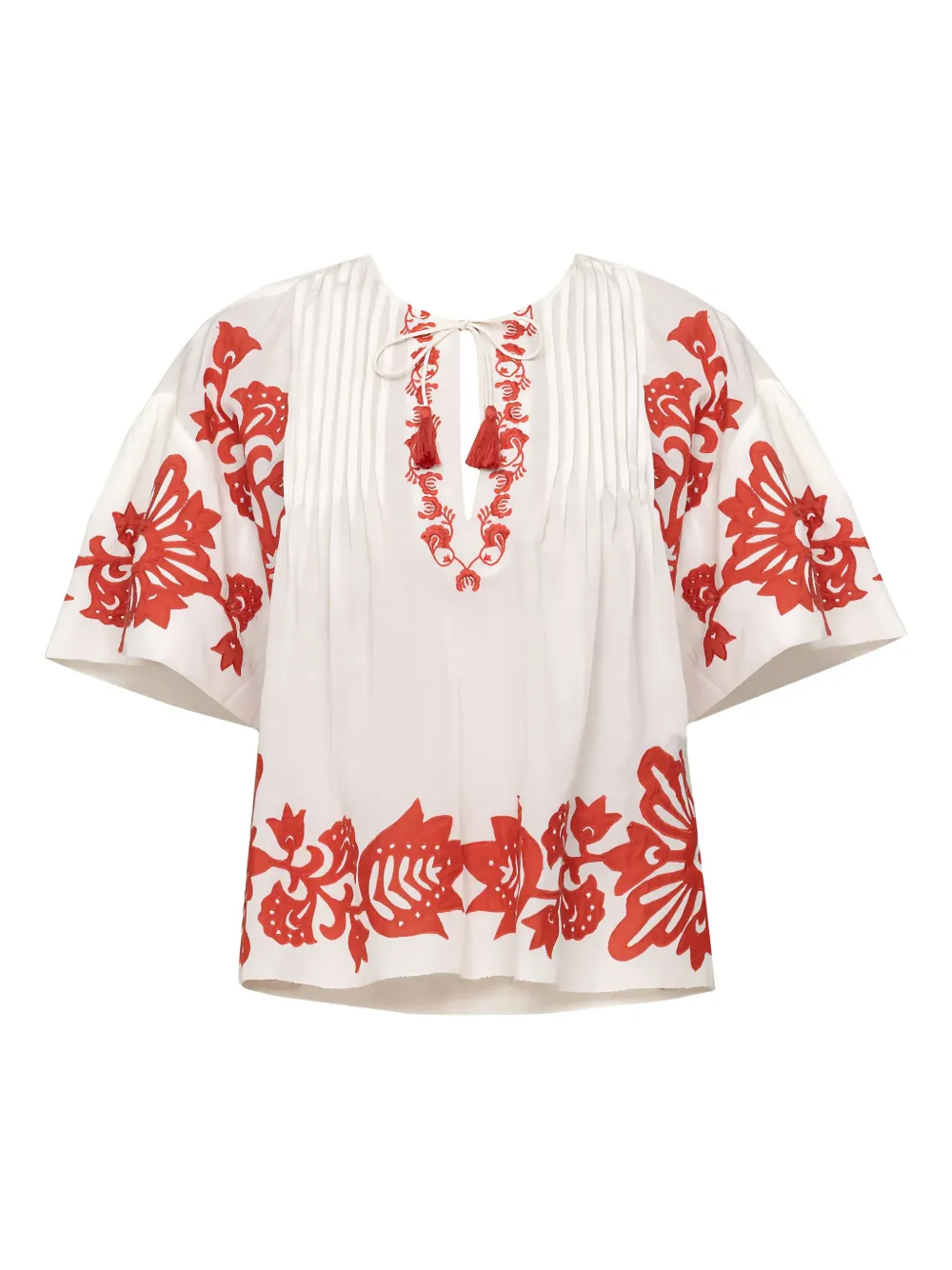 Лилиана плиссированная вышитая блузка Sea, белый
Лилиана плиссированная вышитая блузка Sea, белый