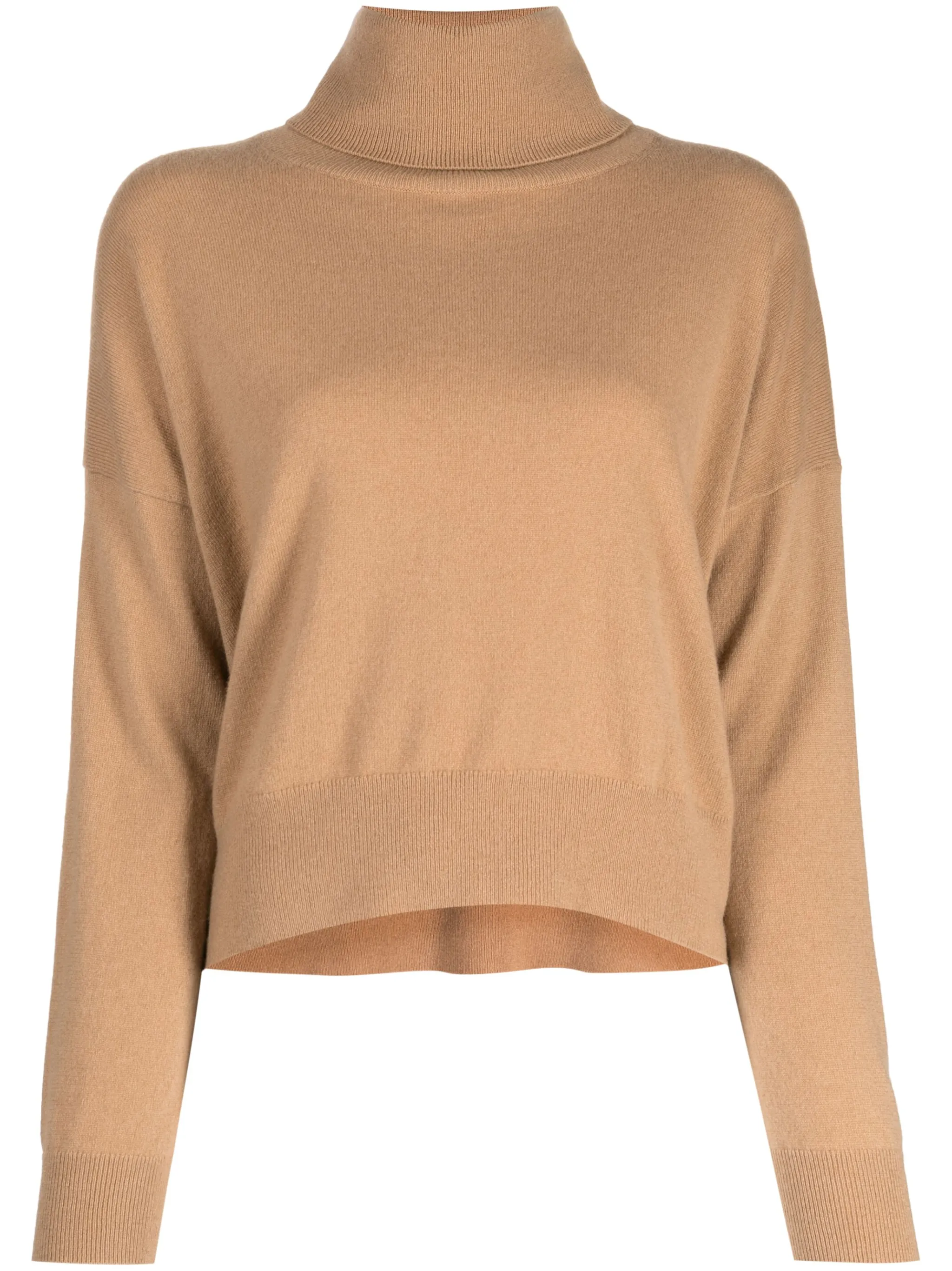 Джемпер свободного кроя с высоким воротником N.Peal, коричневый
Джемпер свободного кроя с высоким воротником N.Peal, коричневый