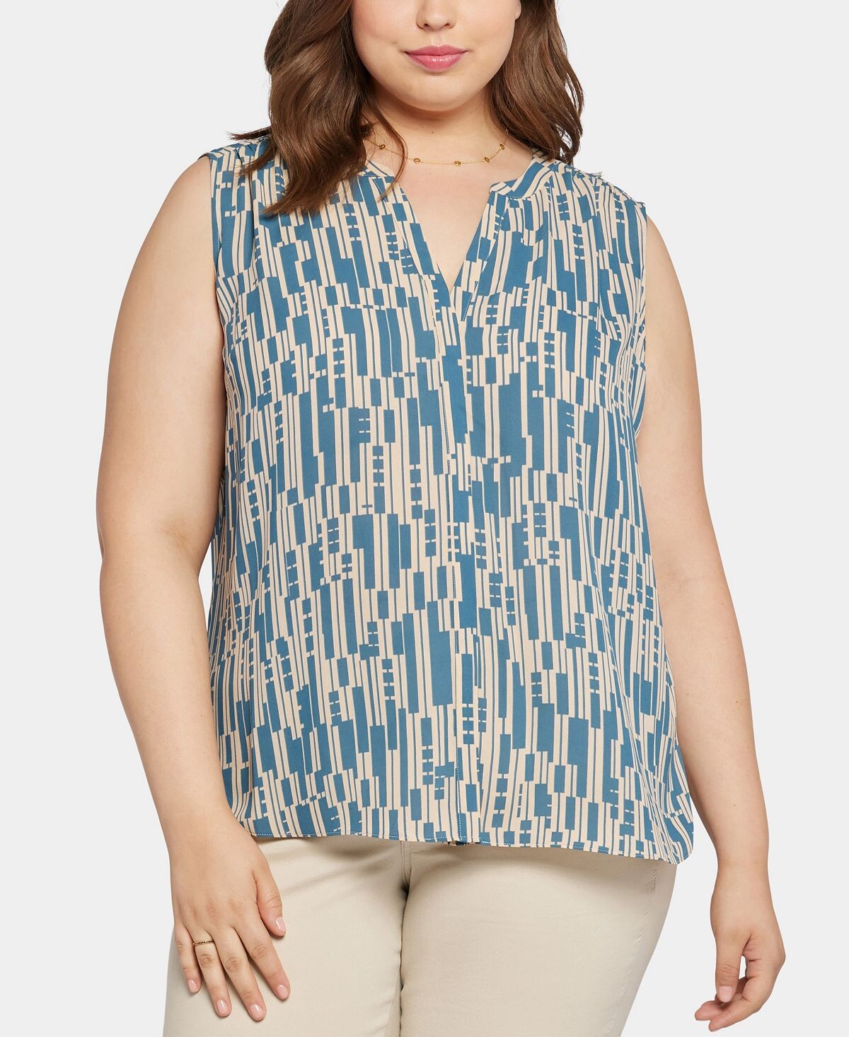 Блузка без рукавов с защипами больших размеров NYDJ
Блузка без рукавов с защипами больших размеров NYDJ