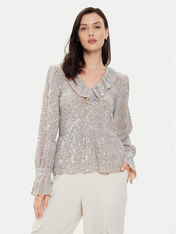 Блузка стандартного кроя Karen By Simonsen, серебряный
Блузка стандартного кроя Karen By Simonsen, серебряный