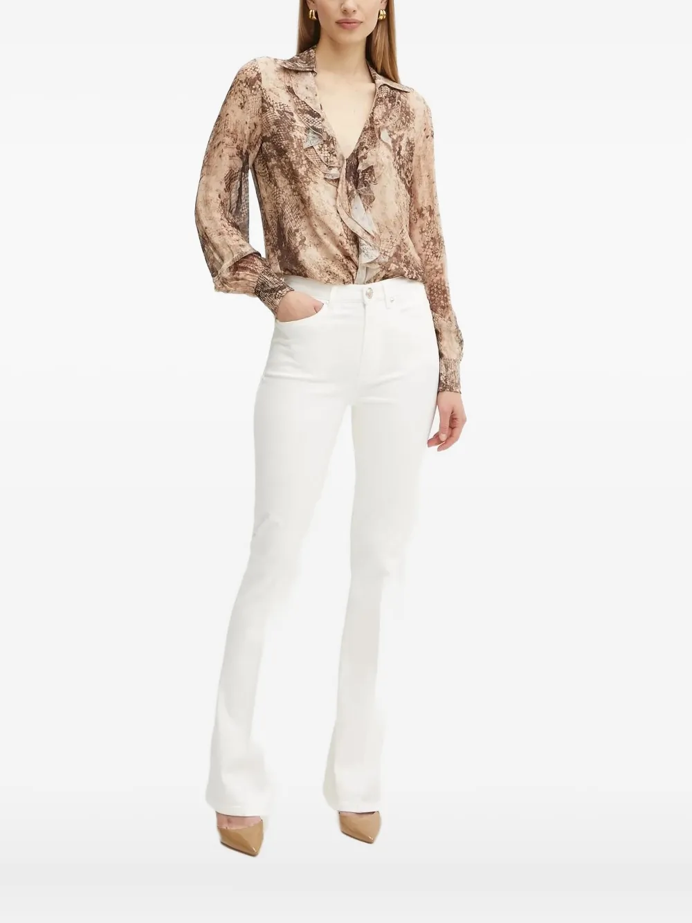 Блузка со змеиным принтом GUESS USA, нейтральный
Блузка со змеиным принтом GUESS USA, нейтральный