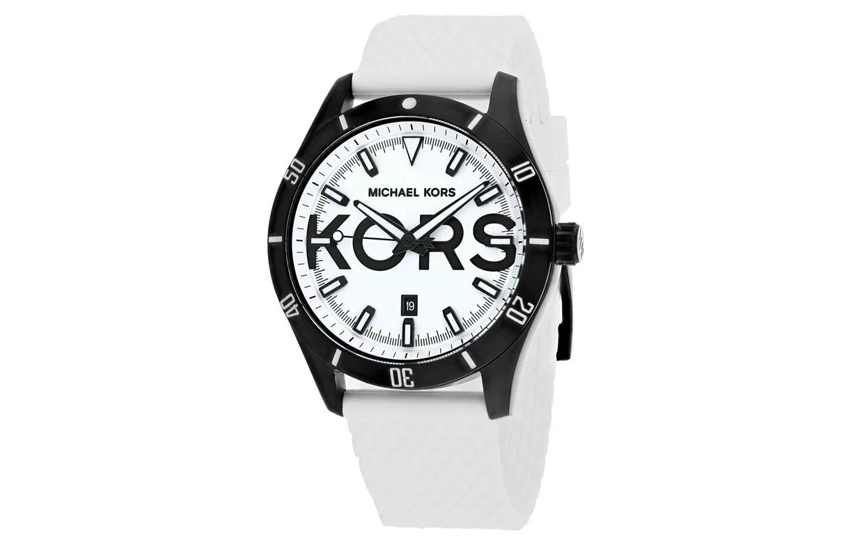 MICHAEL KORS Мужские часы кварцевый механизм ремешок из резины белый циферблат 44mm
MICHAEL KORS Мужские часы кварцевый механизм ремешок из резины белый циферблат 44mm