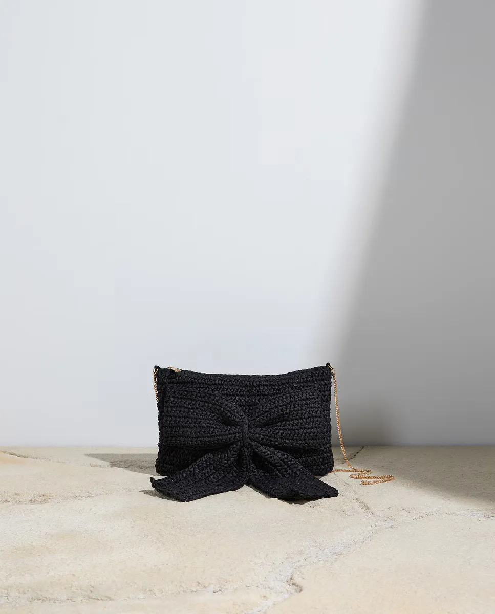 Сумка из рафии с бантом Stella Rittwagen, черный
Сумка из рафии с бантом Stella Rittwagen, черный