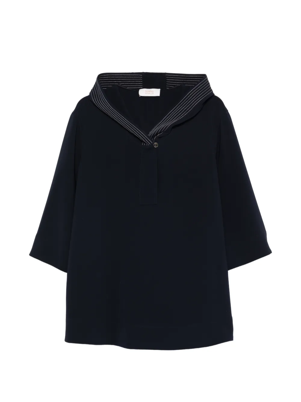 Полосатая блуза с капюшоном Marina Rinaldi, синий
Полосатая блуза с капюшоном Marina Rinaldi, синий