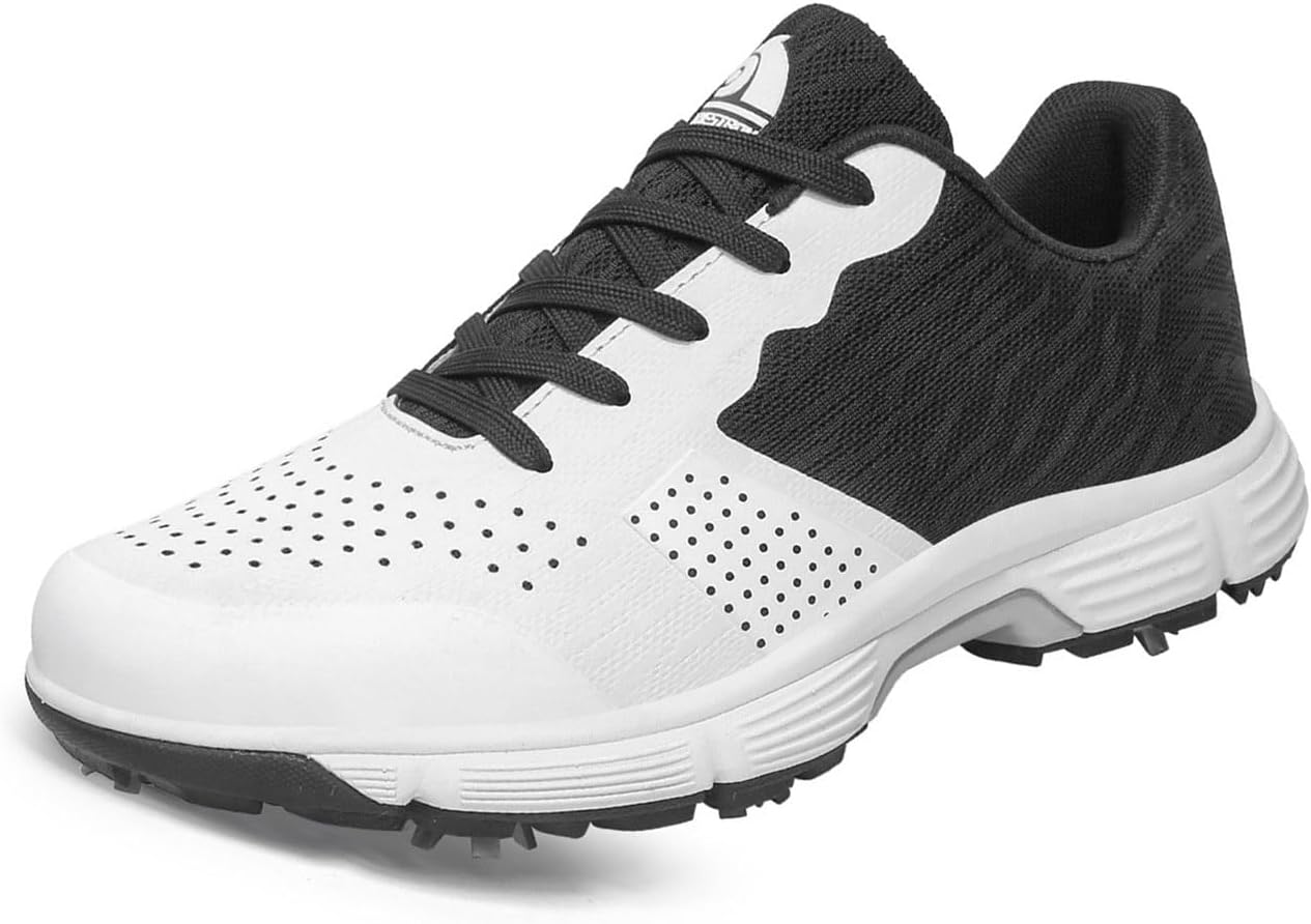 Мужские нескользящие гольф-туфли Omcam, дышащие повседневные кроссовки для ходьбы, модные сетчатые спортивные кроссовки для тренировок, белый
Мужские нескользящие гольф-туфли Omcam, дышащие повседневные кроссовки для ходьбы, модные сетчатые спортивные кроссовки для тренировок, белый