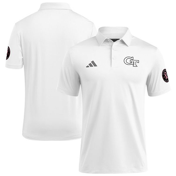 Мужская белая поло Georgia Tech Yellow Jackets Wear Pink для повышения осведомленности о раке груди Adidas
Мужская белая поло Georgia Tech Yellow Jackets Wear Pink для повышения осведомленности о раке груди Adidas