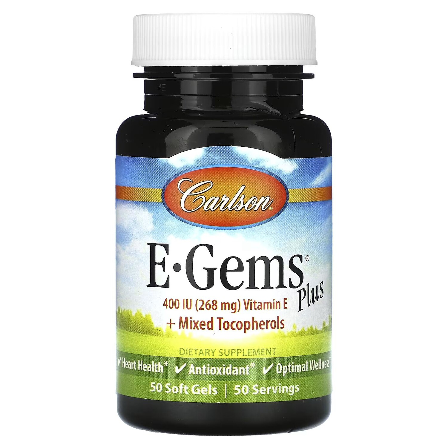 E-Gems Plus, 400 МЕ (268 мг), 50 мягких таблеток Carlson
E-Gems Plus, 400 МЕ (268 мг), 50 мягких таблеток Carlson