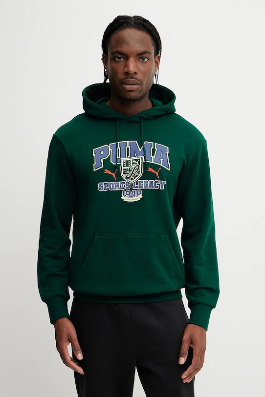 Хлопковая толстовка Puma, зеленый
Хлопковая толстовка Puma, зеленый