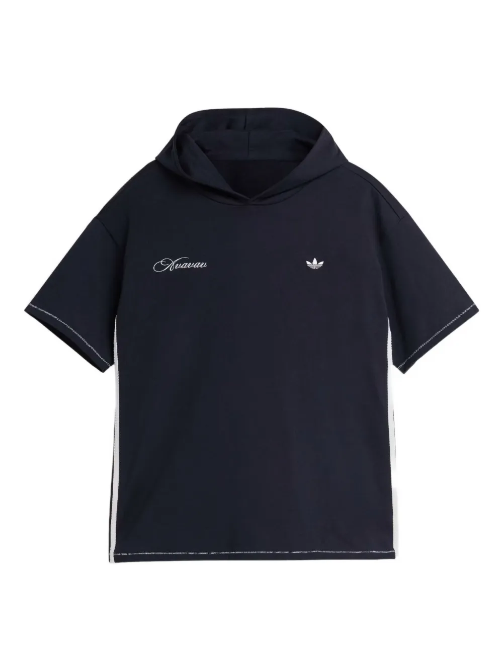 Хлопковая футболка с капюшоном и тремя полосками Adidas, черный
Хлопковая футболка с капюшоном и тремя полосками Adidas, черный