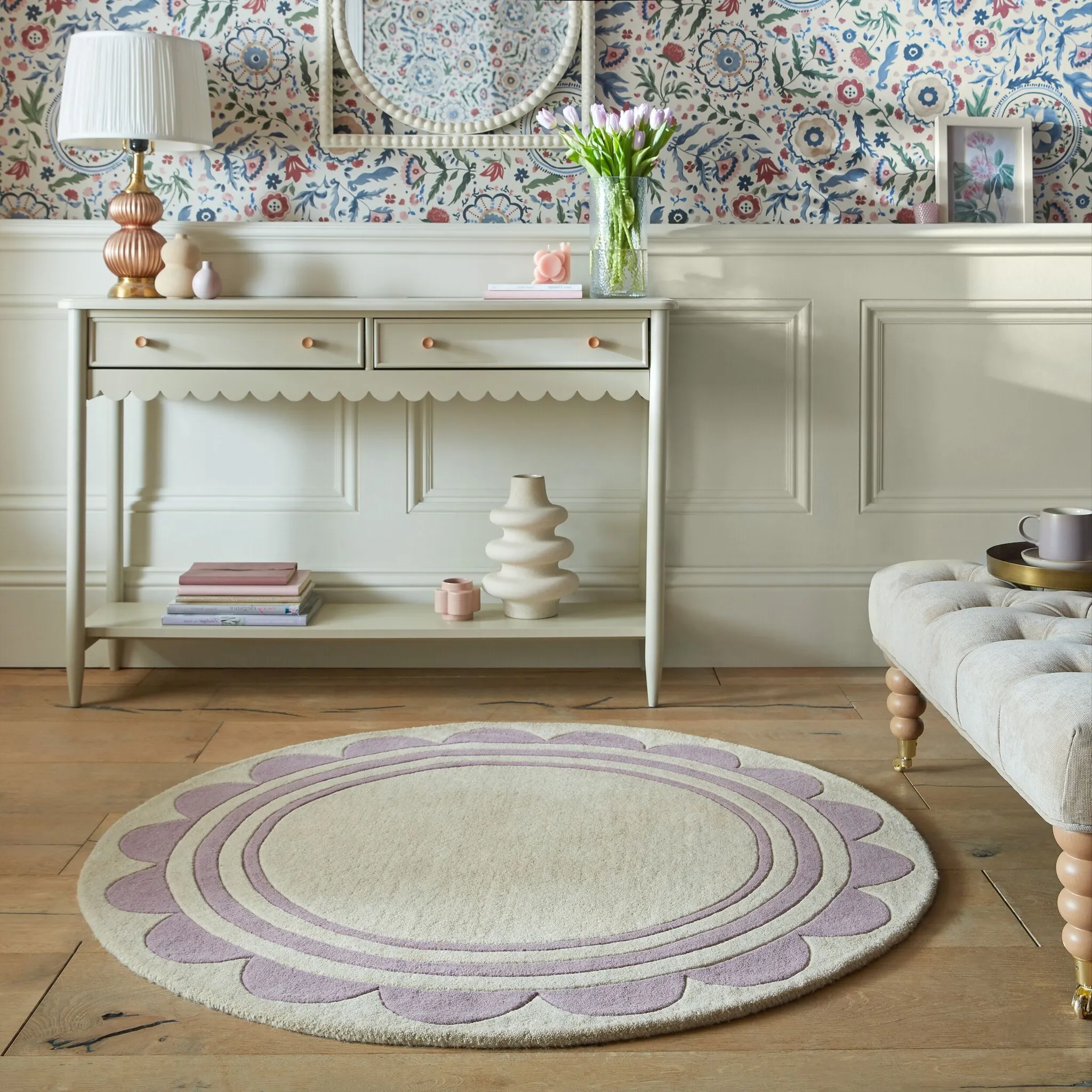 FLAIR RUGS шерстяной ковер «Lois», круглый, высота 7 мм, шерстяной ковер Lois с фестончатой каймой, фиолетовый
FLAIR RUGS шерстяной ковер «Lois», круглый, высота 7 мм, шерстяной ковер Lois с фестончатой каймой, фиолетовый